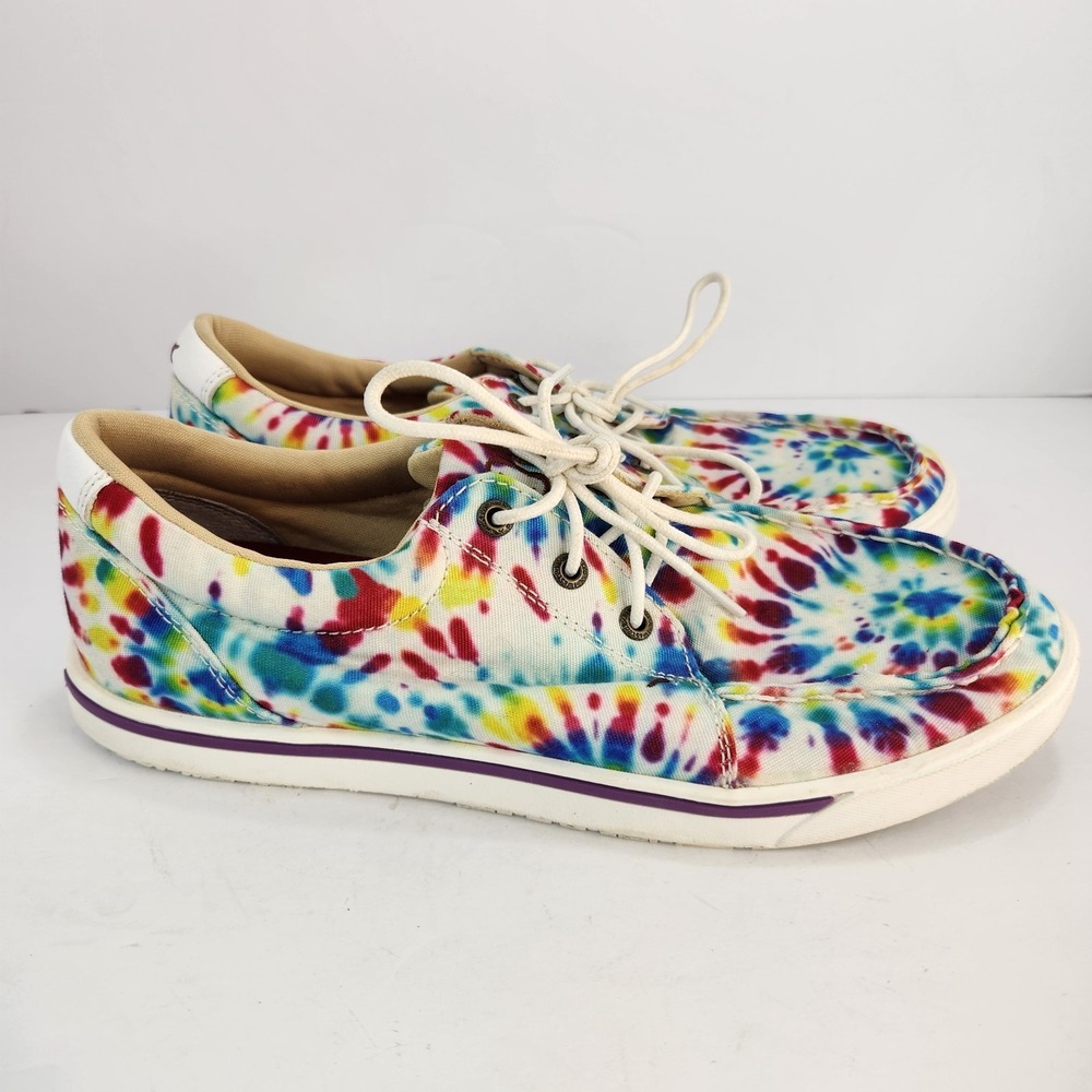Twisted X Women's Tie-Dye Multicolor Lace-up Comfy Sneakers Size 9.5M - Picture 4 of 8